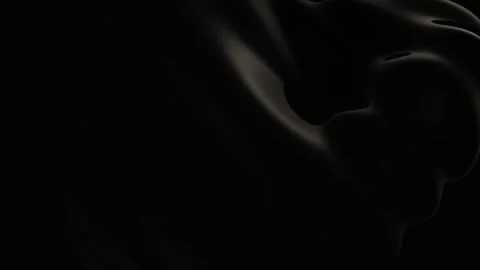 Dark Silky Black Fabric Waves and Smooth Liquid Silk Motion Background Stock Footage 342779642