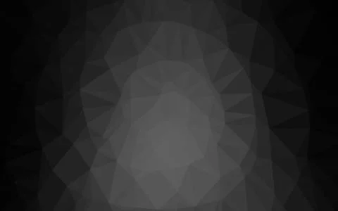 Dark Silver, Gray vector abstract polygonal texture. Stock Illustration