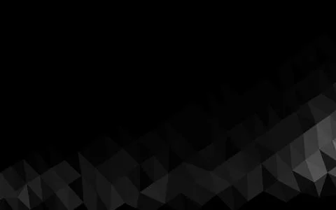 Dark Silver, Gray vector abstract mosaic background. Illustration