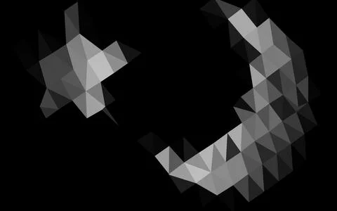 Dark Silver, Gray vector abstract polygonal layout. Stockillustratie