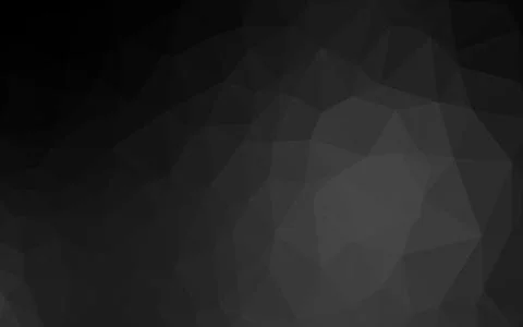 Dark Silver, Gray vector abstract polygonal texture. Stock Illustration