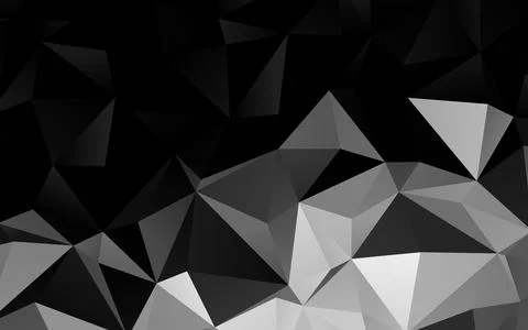 Dark Silver, Gray vector abstract mosaic backdrop. Stock Illustration