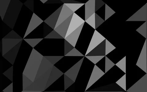 Dark Silver, Gray vector abstract mosaic pattern. イラスト素材