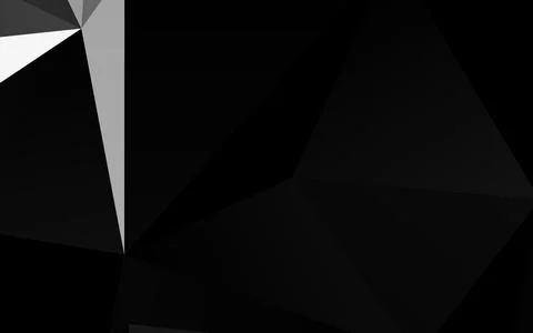 Dark Silver, Gray vector abstract polygonal texture. Stock Illustration