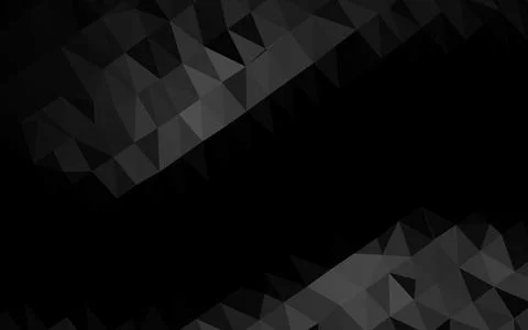 Dark Silver, Gray vector abstract mosaic backdrop. Stock Illustration