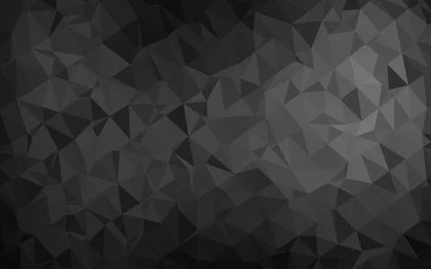Dark Silver, Gray vector abstract mosaic pattern. イラスト素材