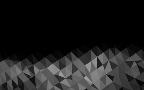 Dark Silver, Gray vector abstract polygonal layout. Illustrazione stock