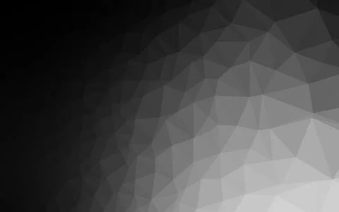 Dark Silver, Gray vector abstract mosaic pattern. Stock Illustration