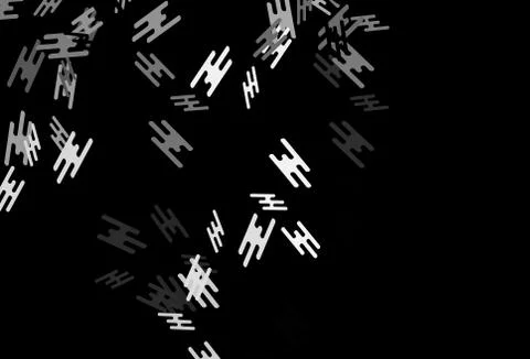Dark Silver, Gray vector backdrop with long lines. Stock Illustration