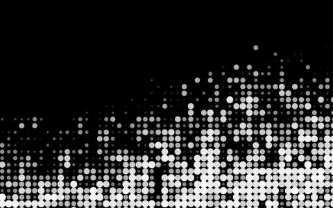 Dark Silver, Gray vector backdrop with dots. Stock Illustration