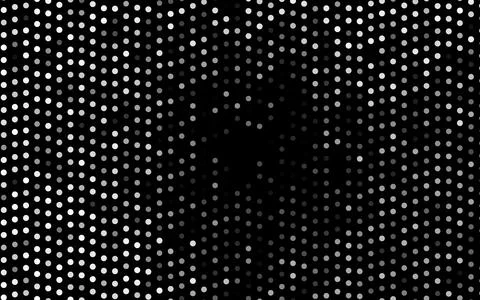 Dark Silver, Gray vector backdrop with dots. Stock Illustration