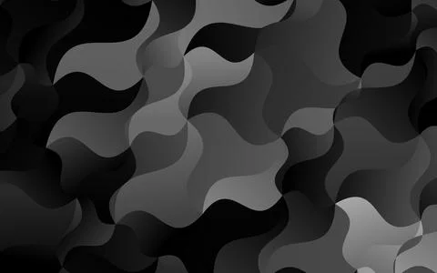 Dark Silver, Gray vector backdrop with bent lines. Stock Illustration