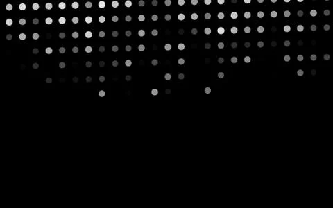 Dark Silver, Gray vector background with bubbles. Stock Illustration