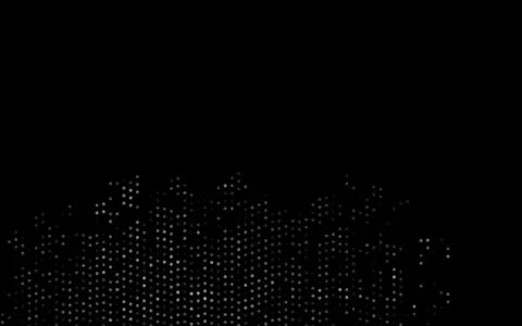 Dark Silver, Gray vector background with bubbles. Illustrazione stock