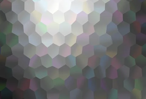 Dark Silver, Gray vector background with hexagons. 스톡 일러스트