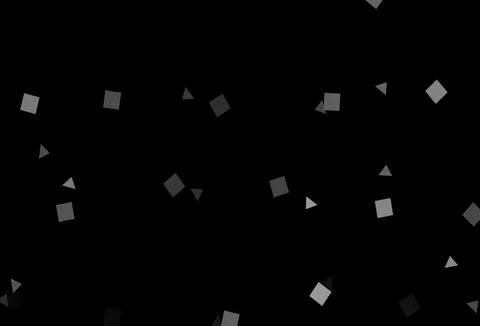 Dark Silver, Gray vector background with triangles, circles, cubes. Stock Illustration