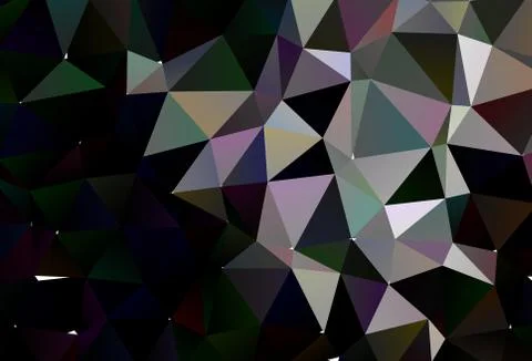 Dark Silver, Gray vector blurry triangle pattern. 스톡 일러스트