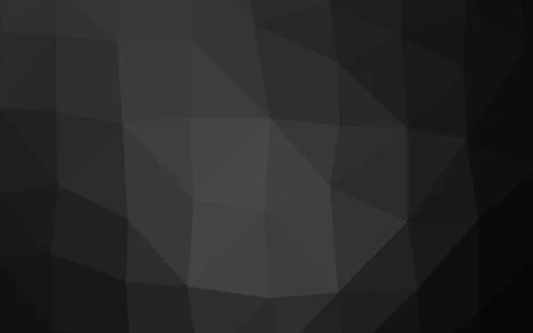 Dark Silver, Gray vector blurry triangle pattern. 스톡 일러스트