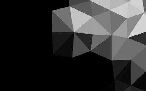 Dark Silver, Gray vector blurry triangle pattern. Illustrazione stock