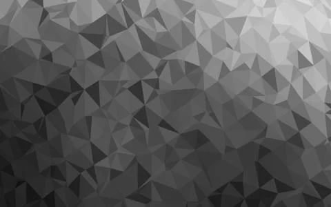 Dark Silver, Gray vector blurry triangle pattern. Stock Illustration
