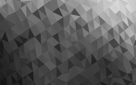 Dark Silver, Gray vector blurry triangle pattern. 스톡 일러스트