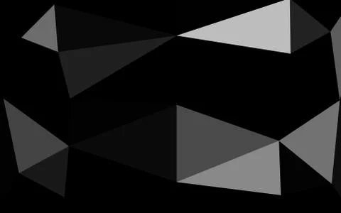 Dark Silver, Gray vector blurry triangle texture. Stock Illustration