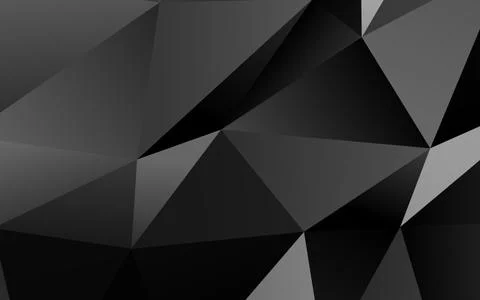 Dark Silver, Gray vector blurry triangle pattern. 스톡 일러스트