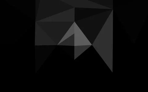 Dark Silver, Gray vector blurry triangle pattern. Stock Illustration