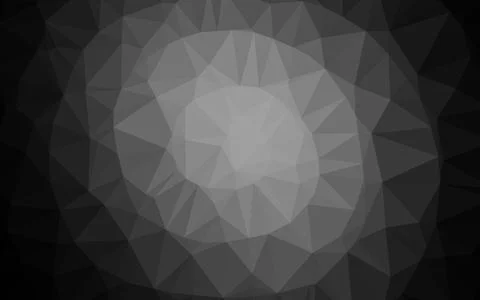 Dark Silver, Gray vector blurry triangle texture. Illustrazione stock