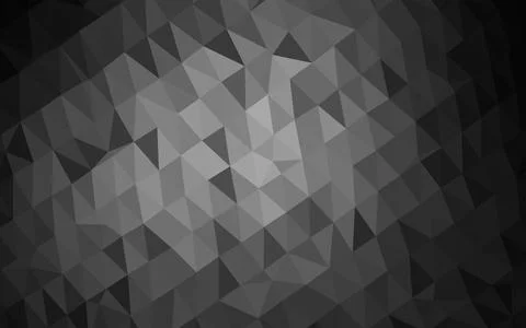Dark Silver, Gray vector blurry triangle pattern. 스톡 일러스트