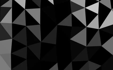 Dark Silver, Gray vector blurry triangle pattern. Stock Illustration