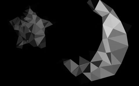 Dark Silver, Gray vector blurry triangle pattern. 스톡 일러스트