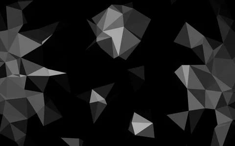 Dark Silver, Gray vector blurry triangle texture. Stockillustratie