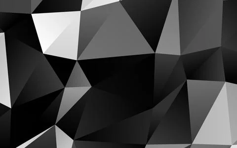 Dark Silver, Gray vector blurry triangle texture. Stock Illustration