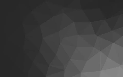 Dark Silver, Gray vector blurry triangle pattern. 스톡 일러스트