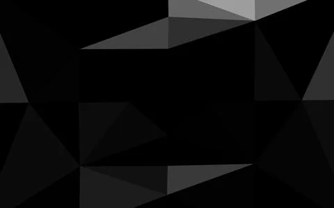 Dark Silver, Gray vector blurry triangle pattern. Stock Illustration