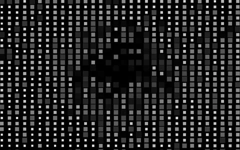 Dark Silver, Gray vector cover in polygonal style. Stock Illustration