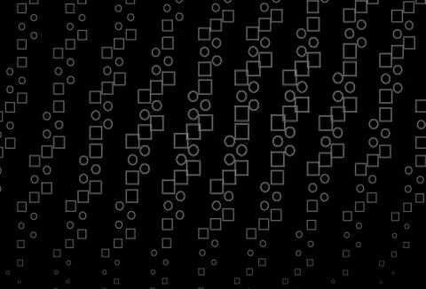 Dark Silver, Gray vector layout with rectangles, squares. Stock Illustration