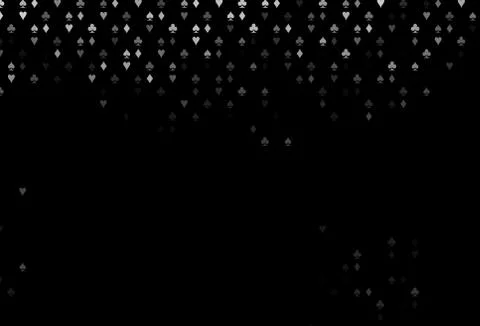 Dark Silver, Gray vector layout with elements of cards. Illustrazione stock