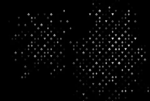 Dark Silver, Gray vector layout with elements of cards. Illustrazione stock