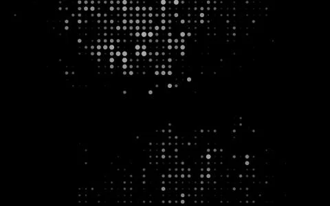 Dark Silver, Gray vector layout with circle shapes. Stock Illustration