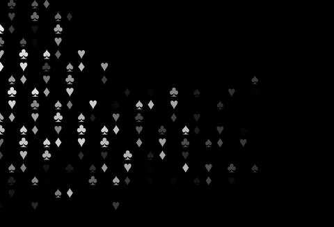 Dark Silver, Gray vector layout with elements of cards. 스톡 일러스트