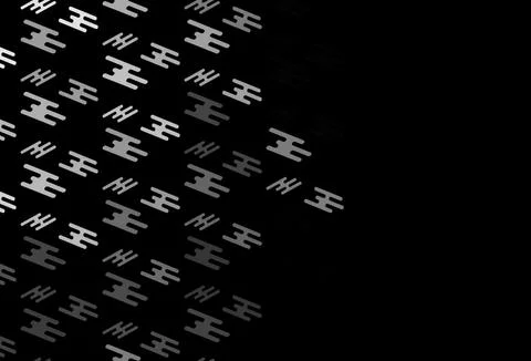 Dark Silver, Gray vector layout with flat lines. Stock Illustration