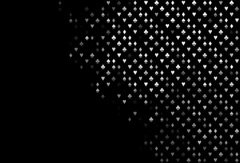 Dark Silver, Gray vector layout with elements of cards. 스톡 일러스트