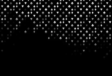 Dark Silver, Gray vector layout with elements of cards. Illustrazione stock