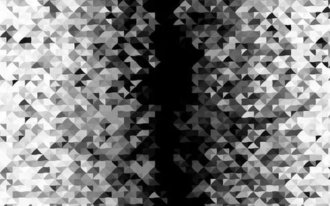 Dark Silver, Gray vector layout with lines, triangles. Stock Illustration