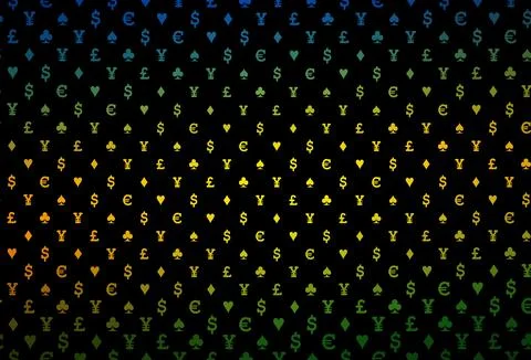 Dark silver, gray vector layout with elements of cards. Ilustración de archivo