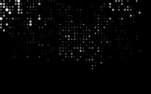 Dark Silver, Gray vector layout with circle shapes. Stock Illustration