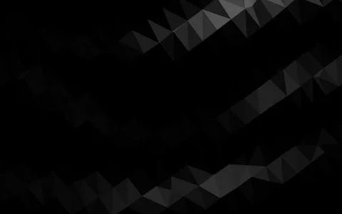 Dark Silver, Gray vector low poly texture. Illustration