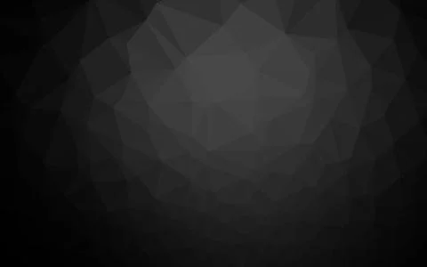 Dark Silver, Gray vector low poly texture. Stock Illustration
